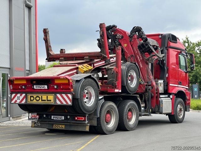 Apaļkoku pārvadāšanas kravas auto MERCEDES-BENZ Arocs 3358 6x4 BB mit EpsilonS290Z96 DOLL RATIO+