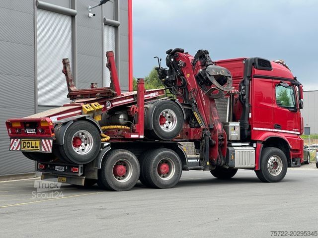 Apaļkoku pārvadāšanas kravas auto MERCEDES-BENZ Arocs 3358 6x4 BB mit EpsilonS290Z96 DOLL RATIO+