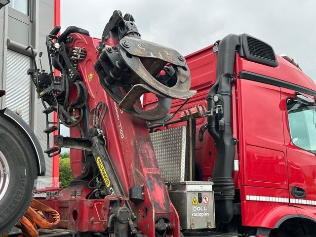 Apaļkoku pārvadāšanas kravas auto MERCEDES-BENZ Arocs 3358 6x4 BB mit EpsilonS290Z96 DOLL RATIO+