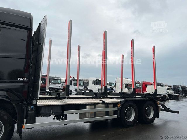 Samochód do przewozu drewna MERCEDES-BENZ AROCS 2653 6x4 Kurzholz - Kran nach Wahl
