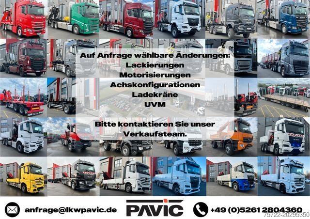 Samochód do przewozu drewna MERCEDES-BENZ AROCS 2653 6x4 Kurzholz - Kran nach Wahl
