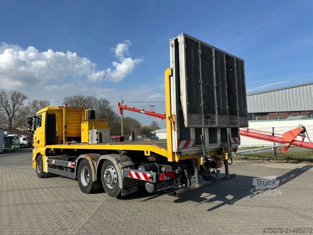 Tovornjak za prevoz avtomobilov MAN TGX 26.360 / BaumaschinenTransport / 9 to Rampen
