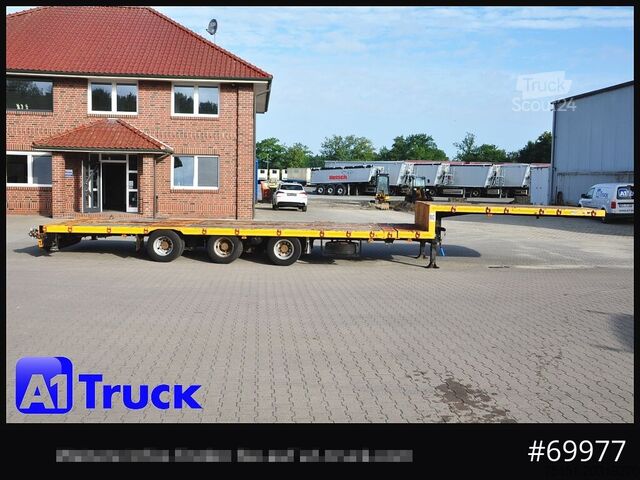 Zema profila puspiekabe GOLDHOFER STN-3L-37, Tele Tieflader, Lenkachse,