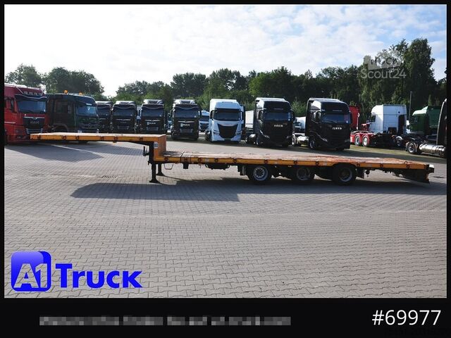 Zema profila puspiekabe GOLDHOFER STN-3L-37, Tele Tieflader, Lenkachse,