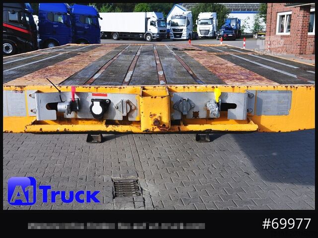 Zema profila puspiekabe GOLDHOFER STN-3L-37, Tele Tieflader, Lenkachse,