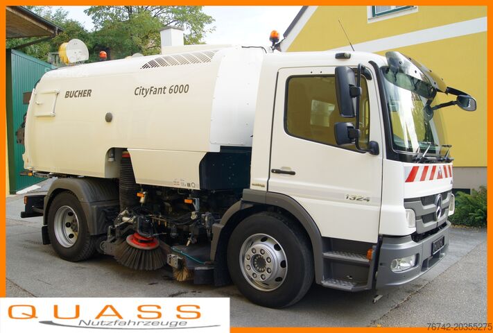 Sweeper Mercedes-Benz ATEGO 1324 /BUCHER Cityfant 6000L+R+H Aufbaumotor