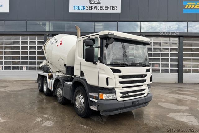 Автобетонозмішувач SCANIA P450 8x4 Stetter 9m3