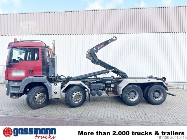 Camión portacontenedores de gancho MAN TGS 35.400 8x4 BL