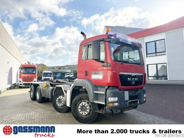 Camión portacontenedores de gancho MAN TGS 35.400 8x4 BL