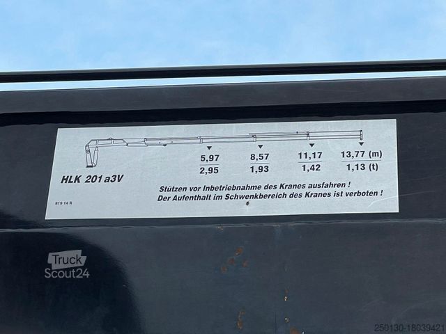 Camion plateau MAN TGS 26.400 EU6 HLK Kran