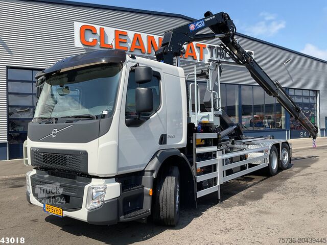 Kampókaros rendszer Volvo FE 350 6x2 HMF 19 Tonmeter laadkraan New and Un...