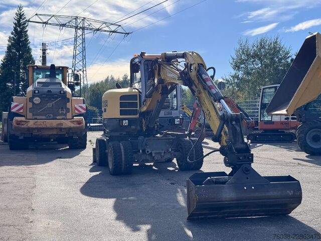Escavatore gommato WACKER 6503, 6503-2 EW65 3 Löffel MS03,Verstellausleger