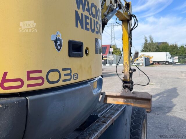 Escavatore gommato WACKER 6503, 6503-2 EW65 3 Löffel MS03,Verstellausleger