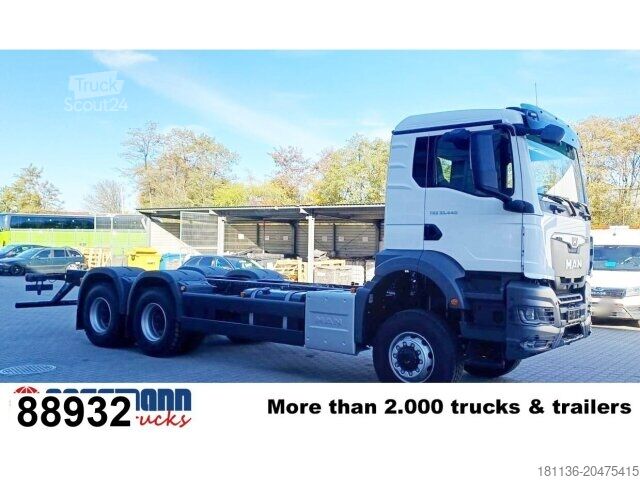 Vrachtwagenchassis MAN TGS 33.440 6x6 BB CH, Hohe Bauart, Nebenantrieb