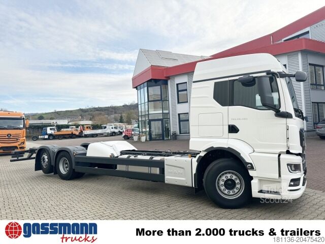 Lastbilchassi MAN TGS 26.480 6x2-4 LL, Retarder, Lenk-/Liftachse,