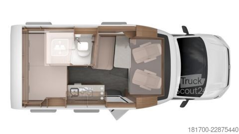 Polointegrovaný obytný vůz Knaus Tourer VAN 500 MQ Vansation *Automatik*SAT-Anlage*TV*ACC*