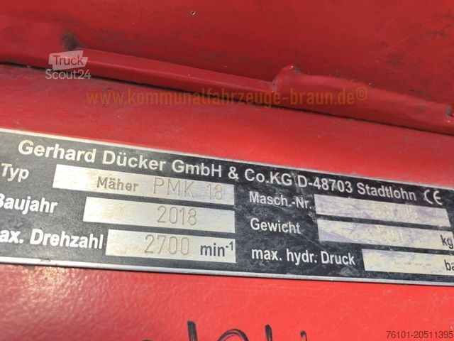 Otros DÜCKER Dücker Mulcher / Mäher PMK 18*Bj.2018*1-Hand