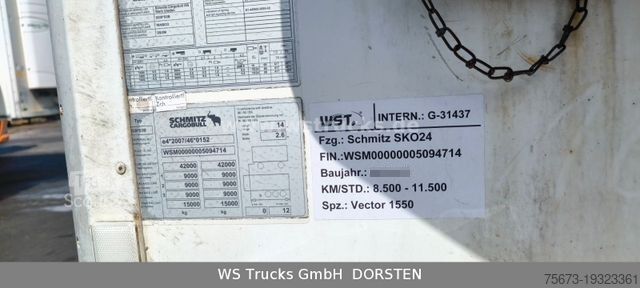 Semirremolque frigorífico SCHMITZ CARGOBULL SKO 24 Kühlauflieger Vector 1550 Strom/Diesel