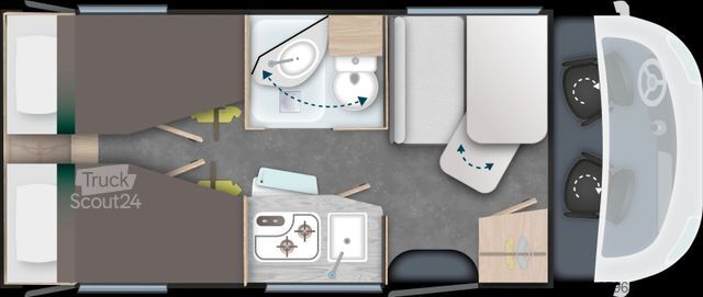 Autocaravana semi-integrada CHAUSSON S697 Sport Line `26