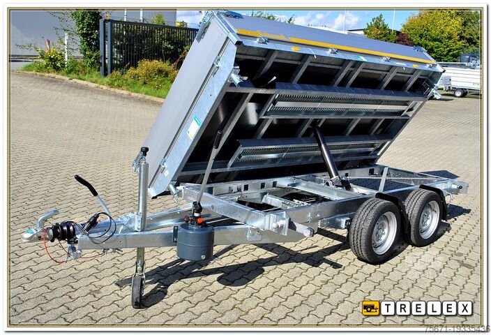 Trijų krypčių savivartė priekaba Eduard K3116 2700 kg mit Rampen