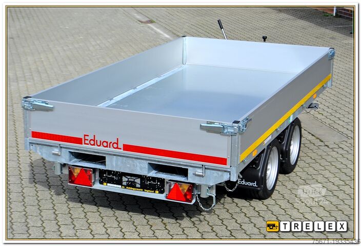 Trijų krypčių savivartė priekaba Eduard K3116 2700 kg mit Rampen