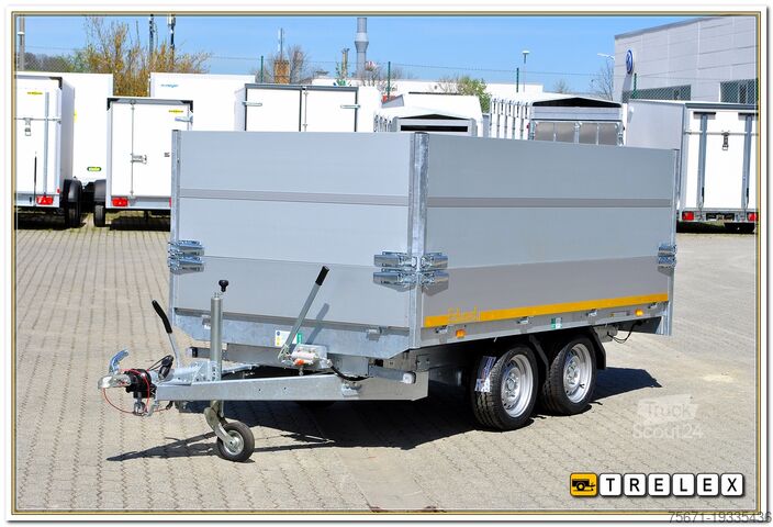 Trijų krypčių savivartė priekaba Eduard K3116 2700 kg mit Rampen