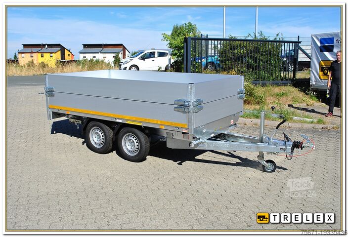 Trijų krypčių savivartė priekaba Eduard K3116 2700 kg mit Rampen