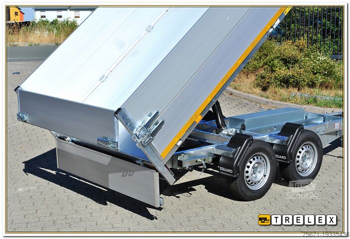 Trijų krypčių savivartė priekaba Eduard K3116 2700 kg mit Rampen