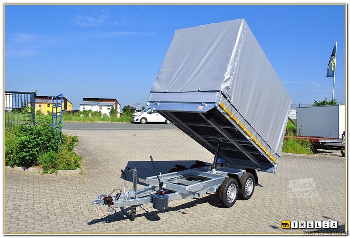 Trijų krypčių savivartė priekaba Eduard K3116 2700 kg mit Rampen