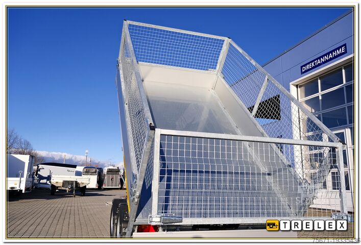 Trijų krypčių savivartė priekaba Eduard K3116 2700 kg mit Rampen