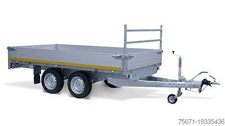 Trijų krypčių savivartė priekaba Eduard K3116 2700 kg mit Rampen