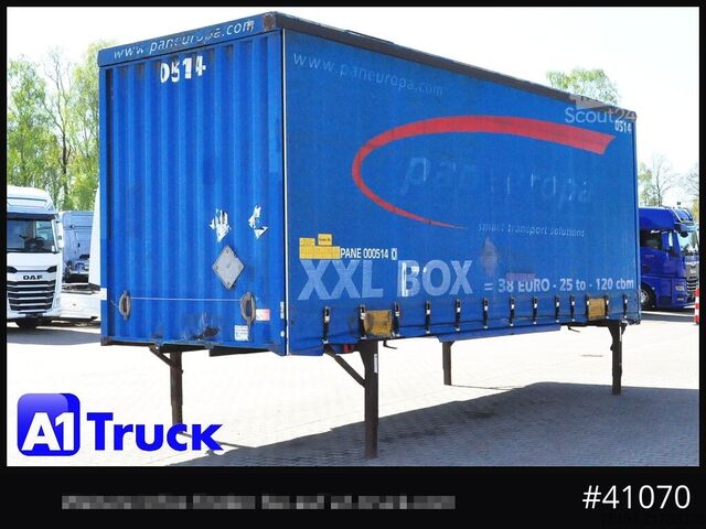 Сменный кузов с платформой и тентом KRONE Wechselbrücke Jumbo BDF 7,82, Code XL,