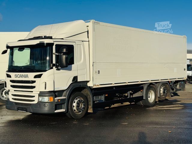 Camion de boissons SCANIA P 320 / LBW / LENKACHSE / KAMERA / 20 PAL