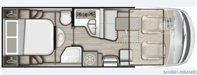 Integrert bobil MOBILVETTA K-Yacht Tenko Design 85 Hubstütze Klima AHK 18
