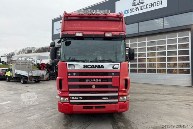 Valníkový nákladní automobil s plachtou SCANIA 164 580 V8 4x2
