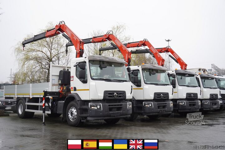 Platforma z žerjavom Renault C280 DTI 8/ FASSI crane F135A.22/ 8units