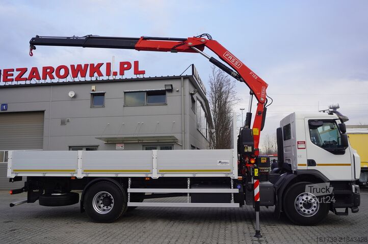 Platforma z žerjavom Renault C280 DTI 8/ FASSI crane F135A.22/ 8units