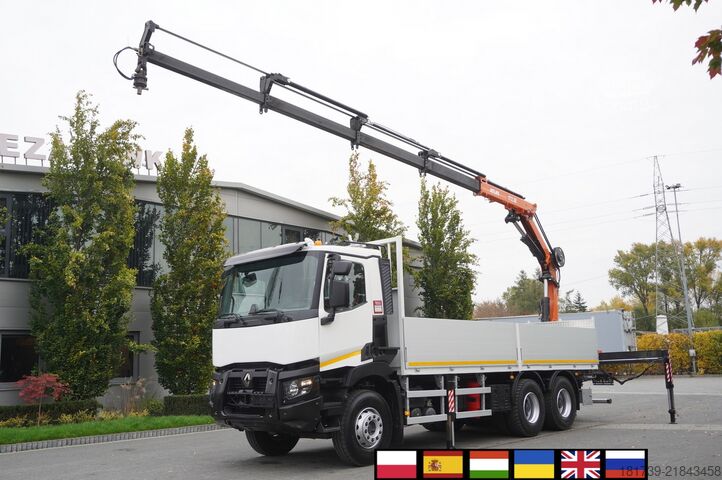 Platforma z žerjavom Renault C380 Comfort 6x4 / Atlas 172.3E crane