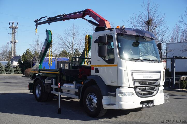 Πλοία μεταφοράς εμπορευματοκιβωτίων DAF LF 18.310 E6 / Skip loader Fornal