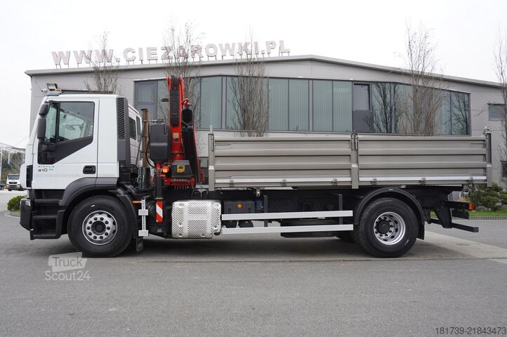 Trijų pusių savivartis Iveco Stralis 19.310 E6 4x2 / Fassi F155A.0.22