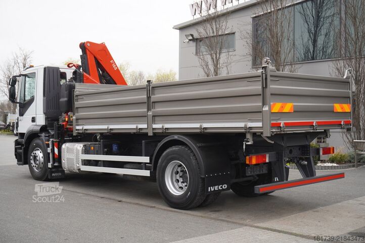 Trijų pusių savivartis Iveco Stralis 19.310 E6 4x2 / Fassi F155A.0.22
