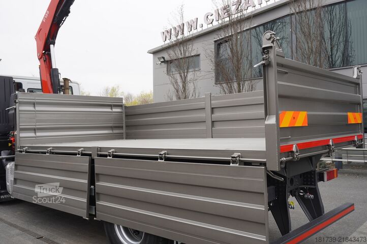 Trijų pusių savivartis Iveco Stralis 19.310 E6 4x2 / Fassi F155A.0.22