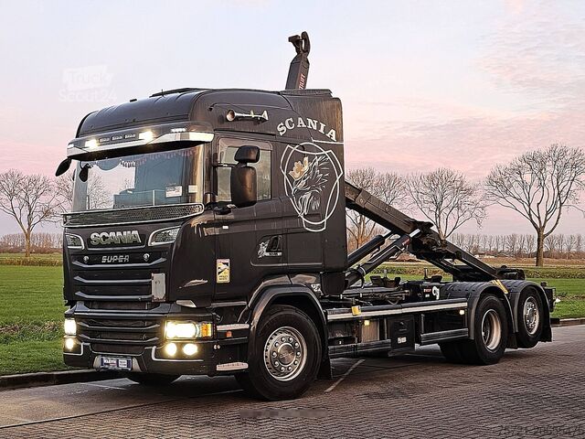 Containertransport (haakarmsysteem) SCANIA R520 6x2*4