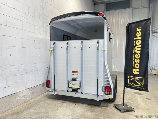 Atrelado de transporte de cavalos Böckmann Portax Esprit silv+bl TKL SK Pferdeanhänger