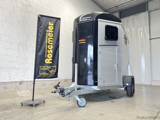 Atrelado de transporte de cavalos Böckmann Portax Esprit silv+bl TKL SK Pferdeanhänger