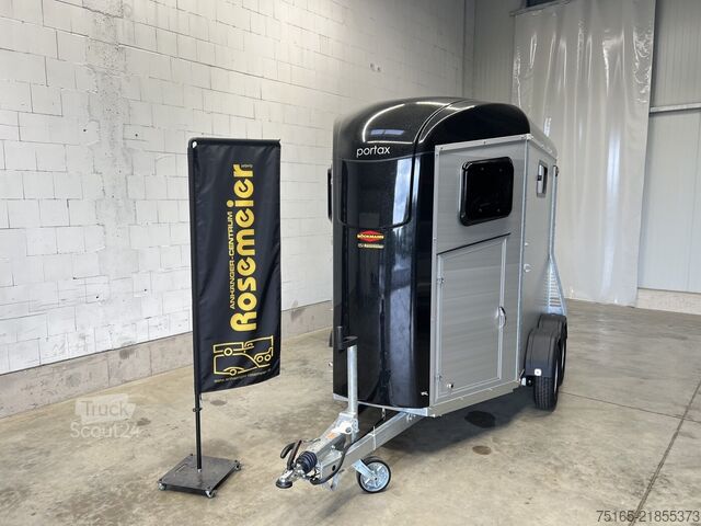 Atrelado de transporte de cavalos Böckmann Portax Esprit silv+bl TKL SK Pferdeanhänger