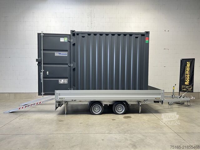 مقطورة الحاويات ومقطورة المنازل الصغيرة Stedele Container Hochlader