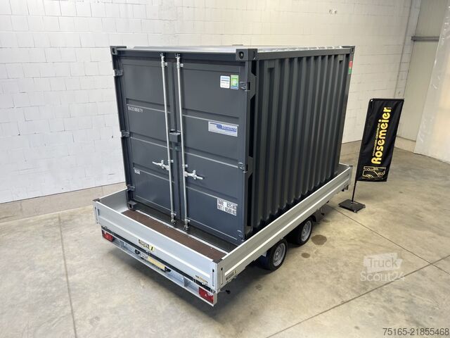 مقطورة الحاويات ومقطورة المنازل الصغيرة Stedele Container Hochlader