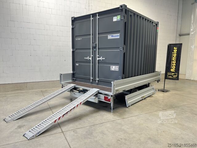 مقطورة الحاويات ومقطورة المنازل الصغيرة Stedele Container Hochlader