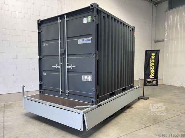 مقطورة الحاويات ومقطورة المنازل الصغيرة Stedele Container Hochlader